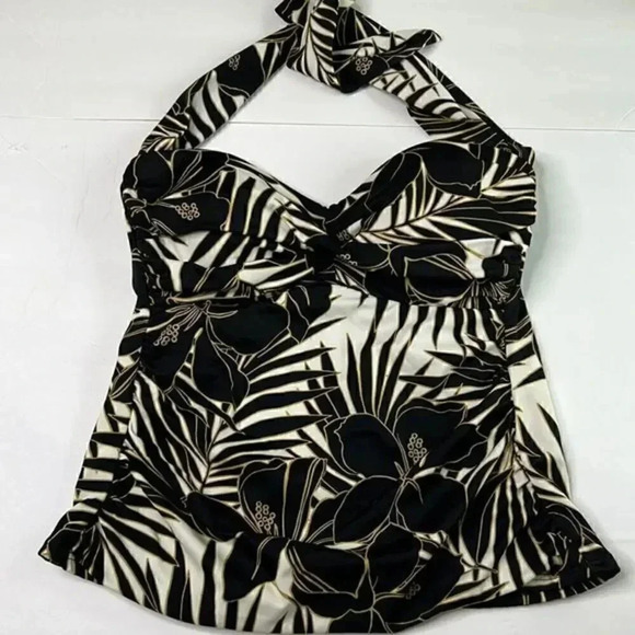 Miraclesuit Black Barcelona Halter Tankini size 8 - Picture 3 of 8